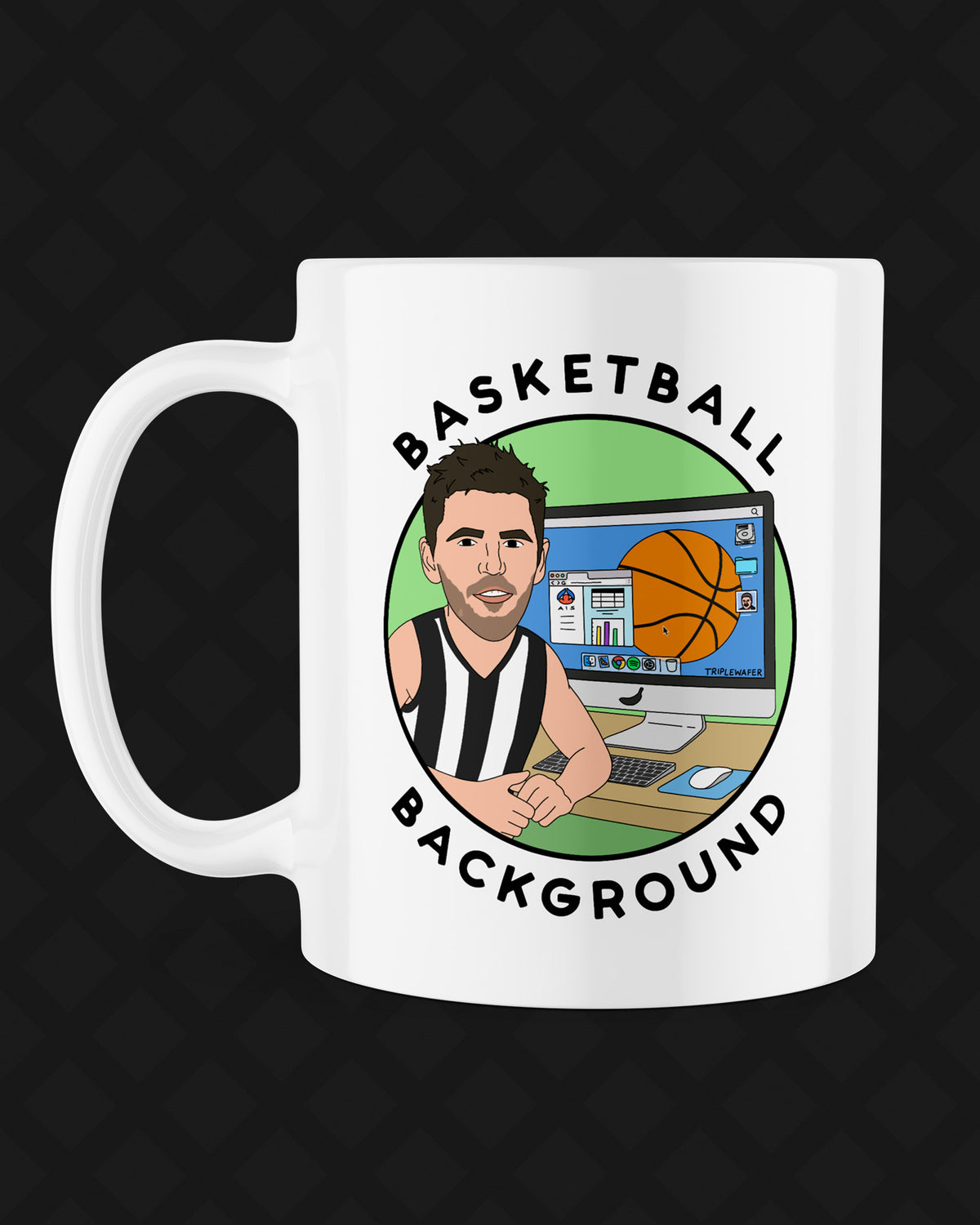 BASKETBALL BACKGROUND MUG