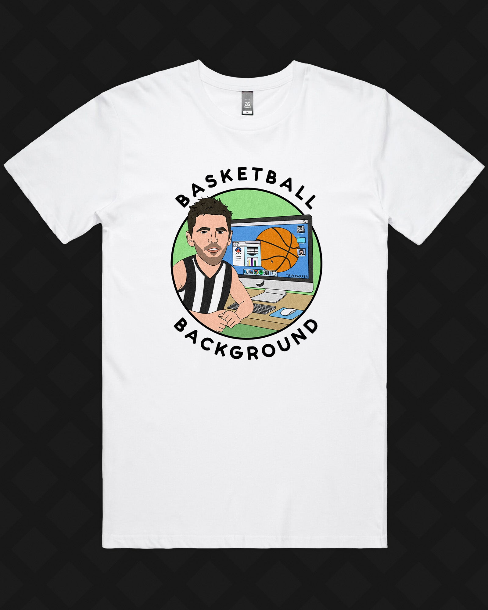 BASKETBALL BACKGROUND TEE